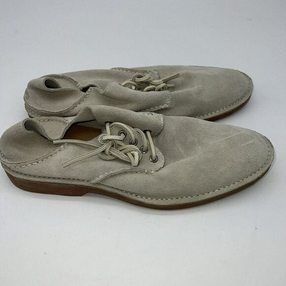 Sperry Top Sider Mens Lace Up Oxford Shoes Size 10 Light Beige Suede STS10717 main image 6